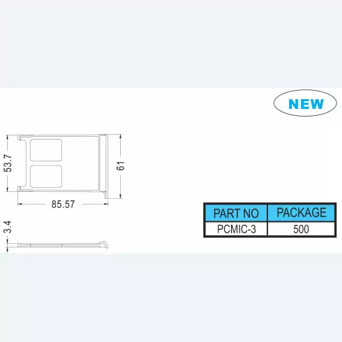 PCMIC Card socket cover PCMIC-3