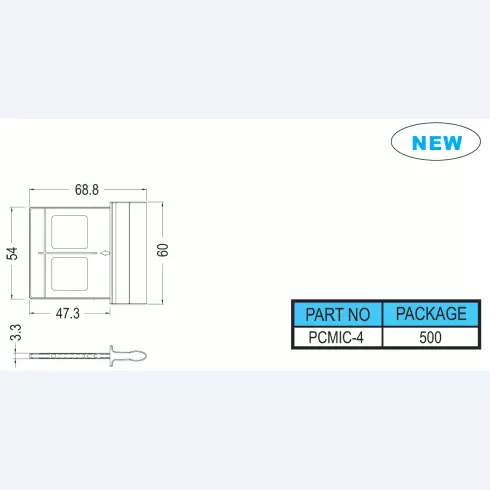 PCMIC Card socket cover PCMIC-4