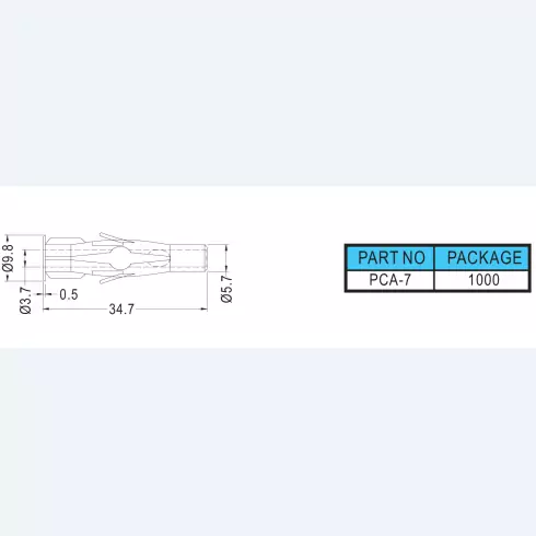 Plastic Conical Anchors PCA-7