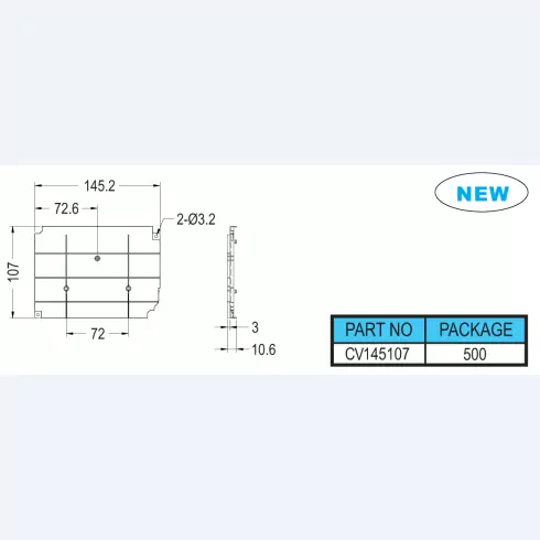 Plastic cover CV145107