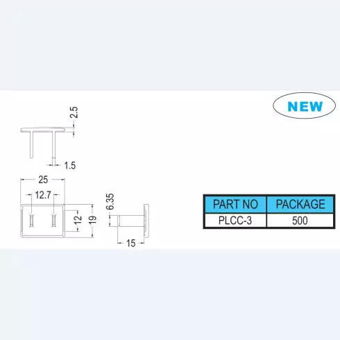 Power connector cover PLCC-3