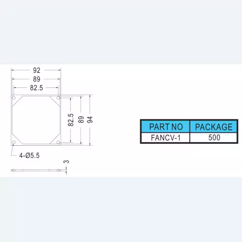 Rear Fan Fix Fiorano FANCV-1