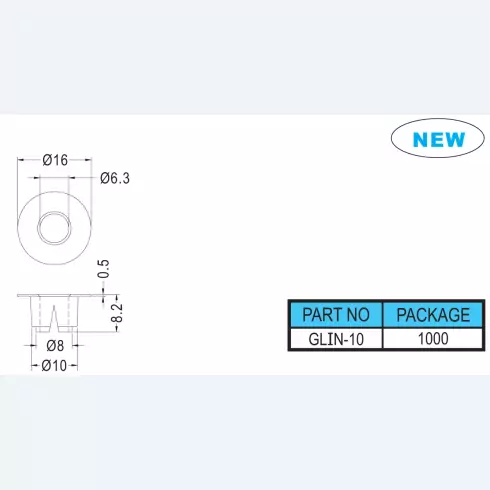 Round spacer GLIN-10