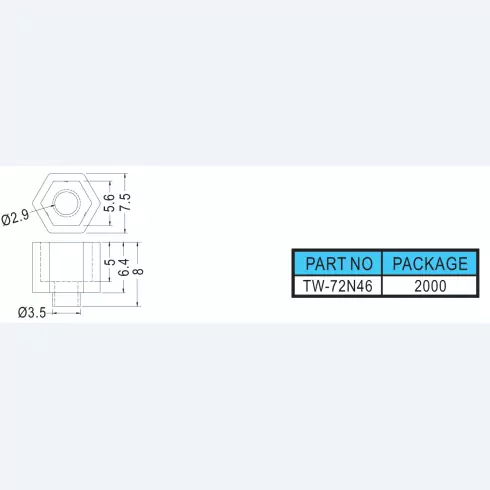 Round spacer TW-72N46