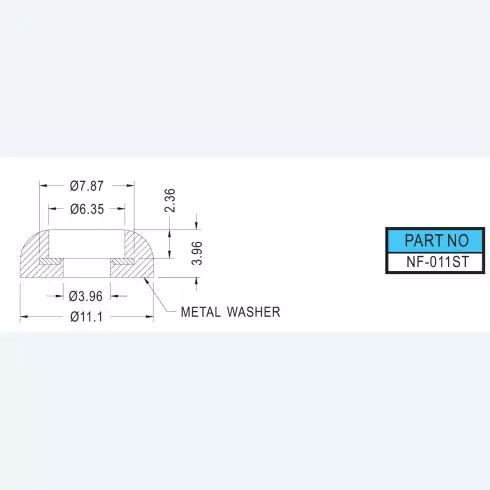 Rubber Foot NF-011ST