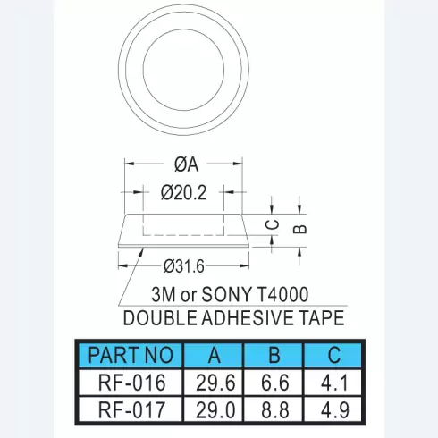 Rubber Foot RF-016