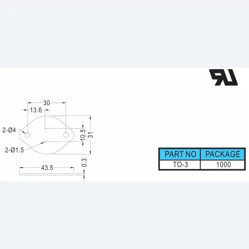 Silicon insulator TO-3