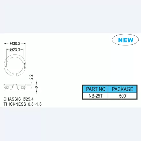 Snap Bushing NB-25T