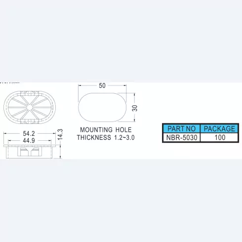 Snap Bushing NBR-5030