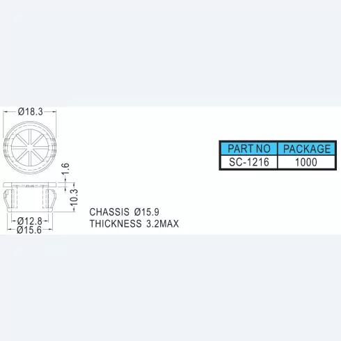 Snap Bushing SC-1216
