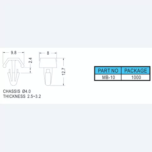 Snap rivet MB-10