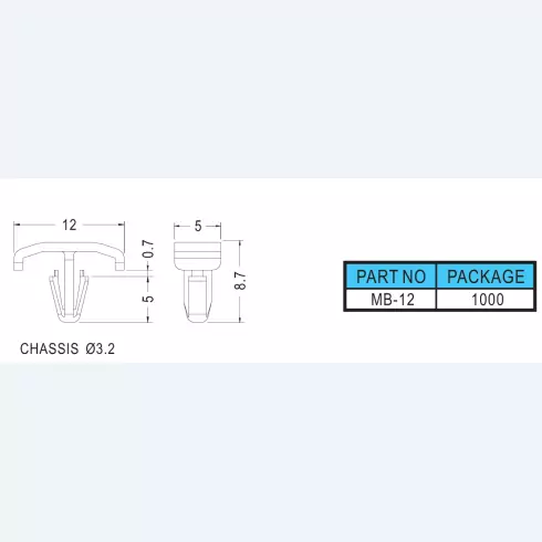 Snap rivet MB-12