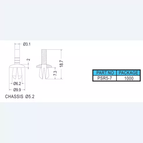 Snap Rivet PSR5-7