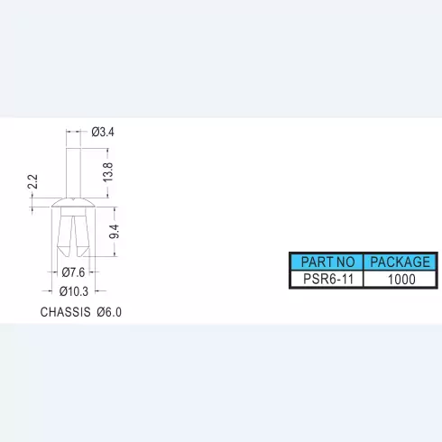 Snap Rivet PSR6-11