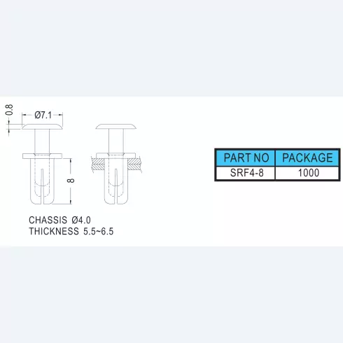 Snap Rivet SRF4-8
