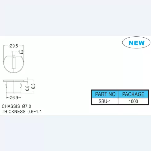 Strain relief bushing SBU-1