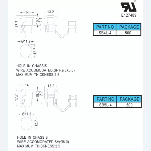Strain relief Bushing SB4L-4, SB5L-4