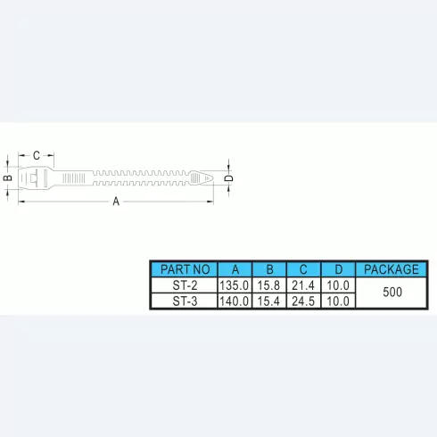 Strap ties ST-2, ST-3