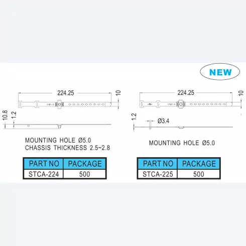 Strap ties STCA-224, STCA-225