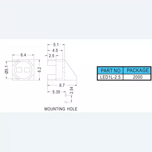Support Led LED1L-2.5