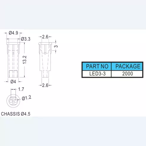 Support Led LED3-3