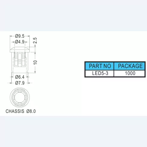 Support Led LED5-3
