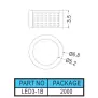 Support Led LED 3-2, LED3-1B