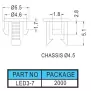 Support Led LED 3-4, 3-6,3-7