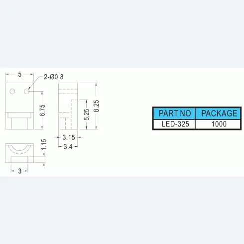 Supoprt Led LED325