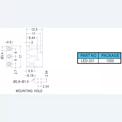 Supoprt Led LED331