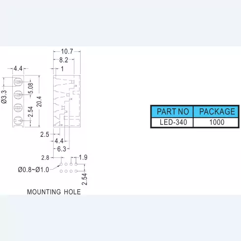 Supoprt Led LED340