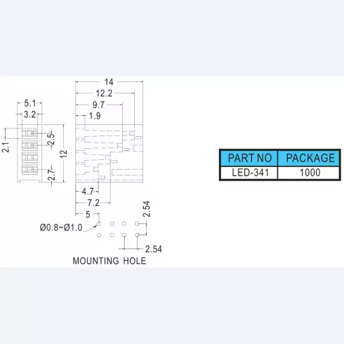 Supoprt Led LED341