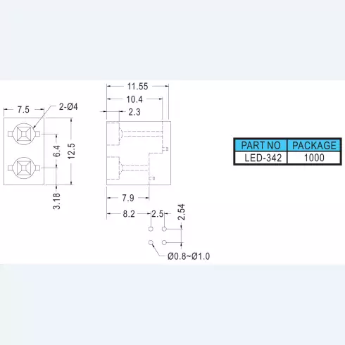 Supoprt Led LED342