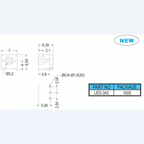 Supoprt Led LED343