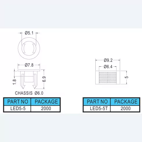 Support Led LED5-5
