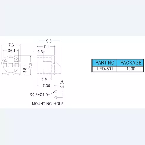 Support Led LED501
