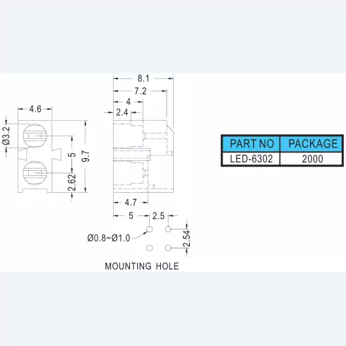 Support Led LED6302