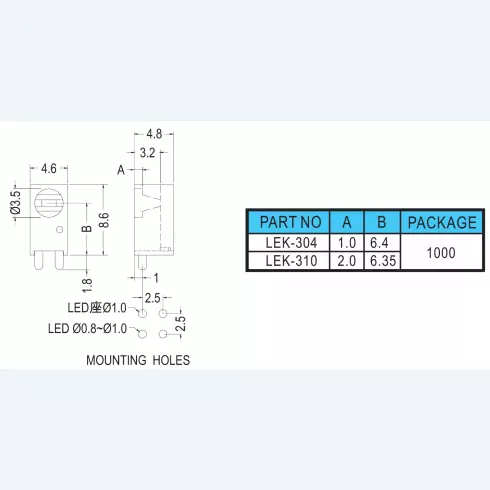 Support Led LEK-304 310
