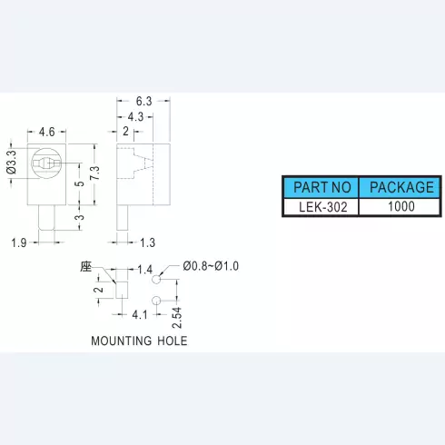 Support Led LEK-302