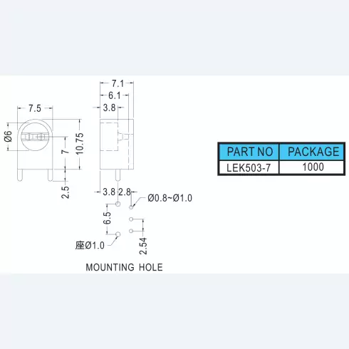 Support Led LEK-503-7
