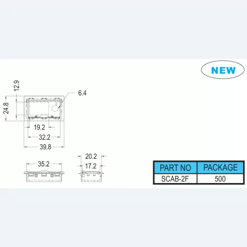 Switch cover SCAB-2F