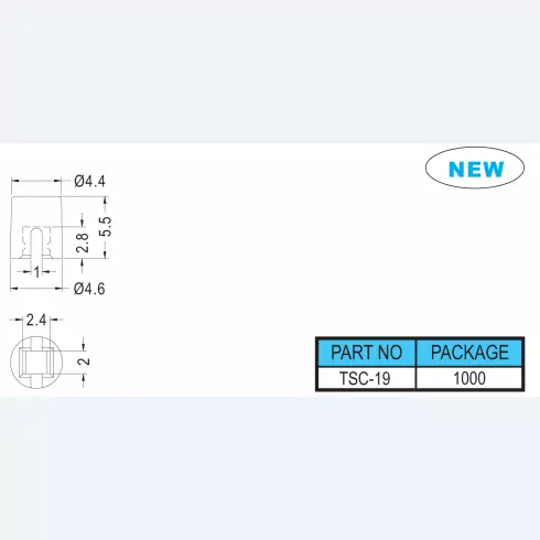 Tact switch cap TSC-19