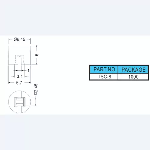Tact switch cap TSC-8