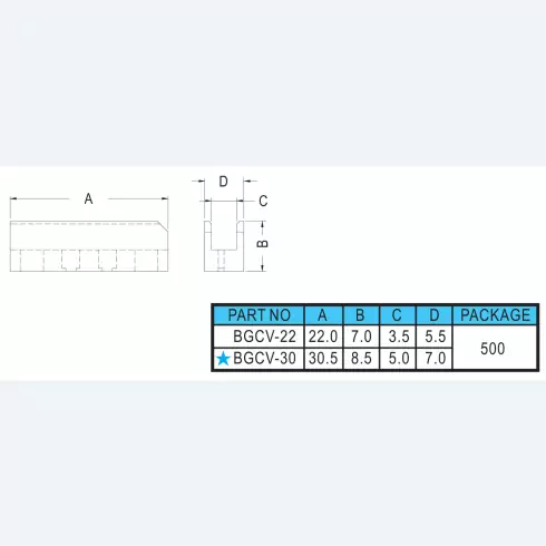 Transistor housing BGCV-22, BCGV-30