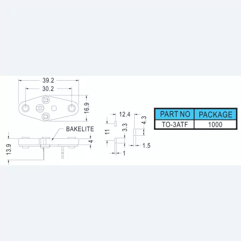 Transistor housing TO-3ATF