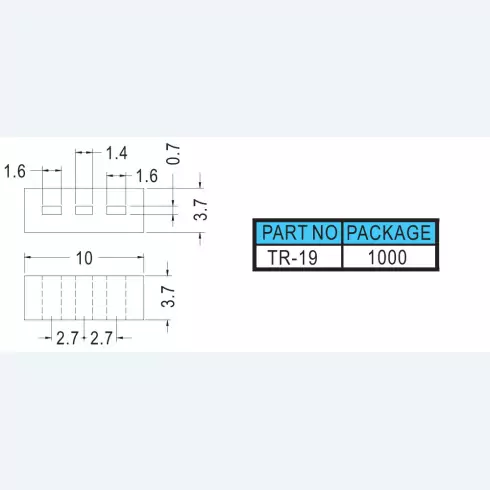 Transistor housing TR3-3
