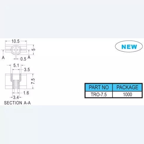 Transistor housing TRO-7.5