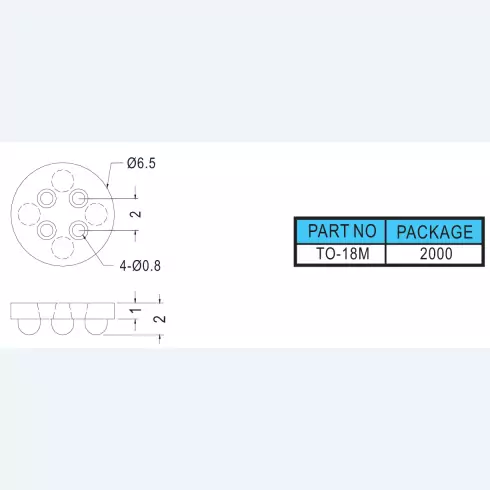 Transistor washer TO-18M