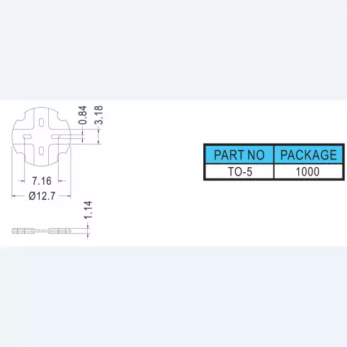Transistor washer TO-5