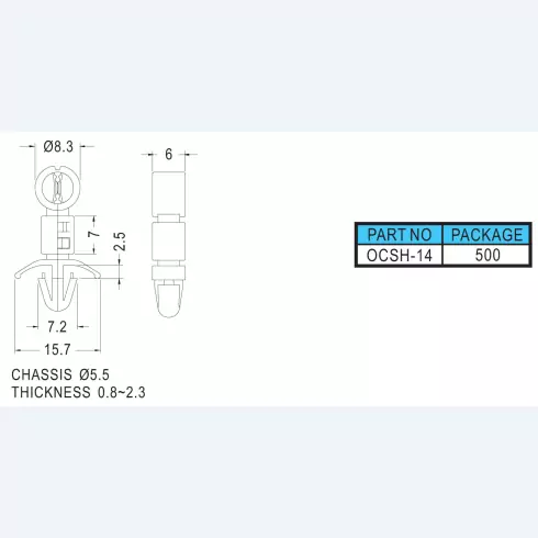 Wire mount OCSH-14